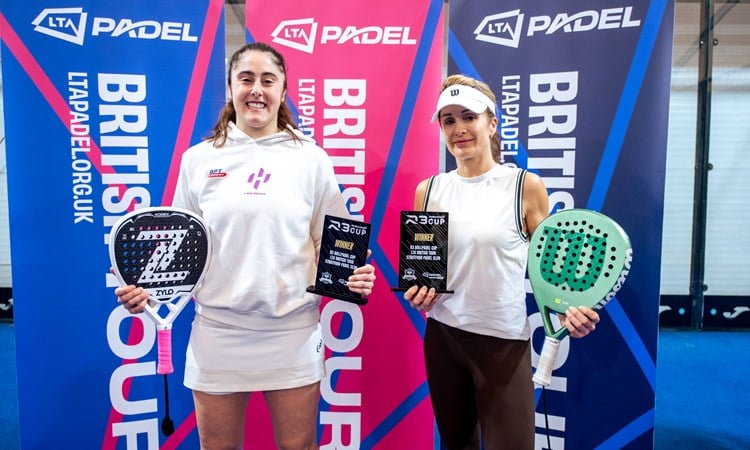 Abigail Tordoff & Christian Medina Murphy both lift titles at LTA Padel British Tour Grade 1 in Stratford