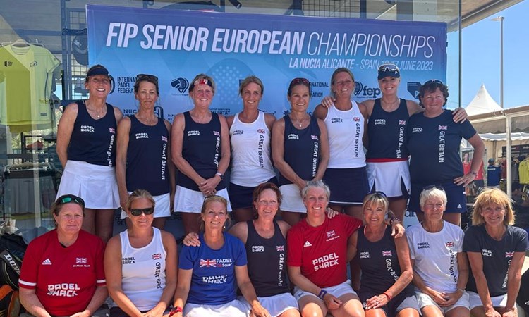 Women's seniors GB padel team