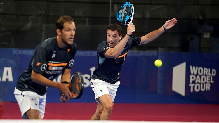 Players on court at the World Padel Tour