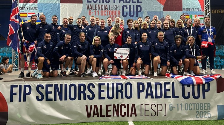 Great Britain deliver strong results at the 2025 FIP Senior Euro Padel Cup