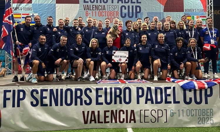 Great Britain deliver strong results at the 2025 FIP Senior Euro Padel Cup