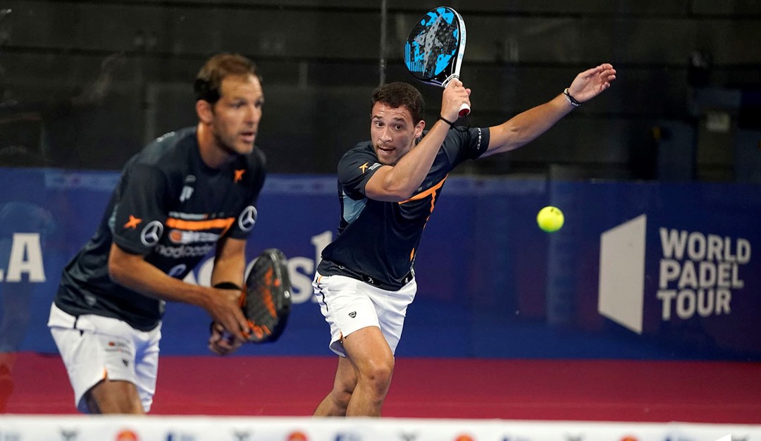 Players on court at the World Padel Tour