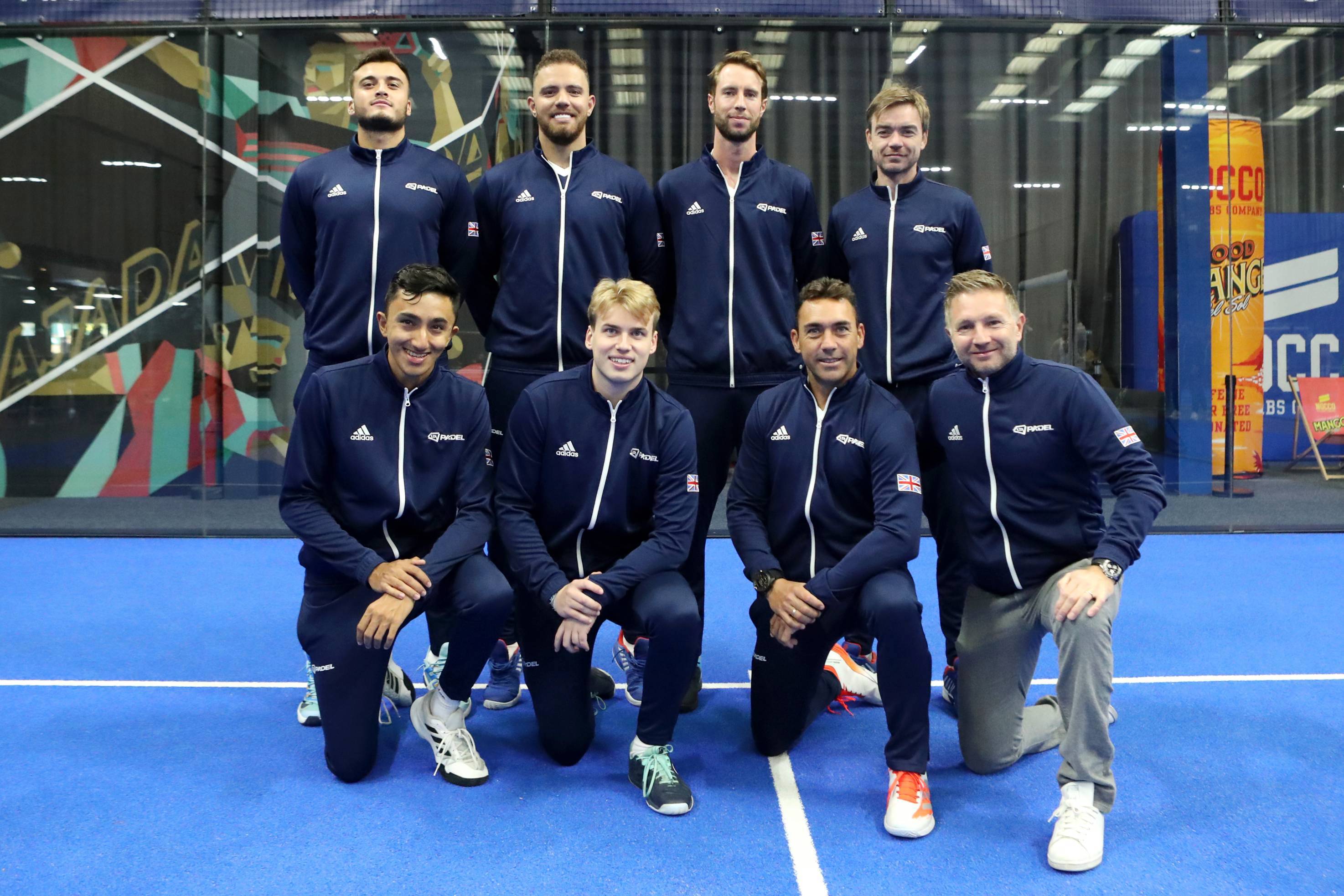 Great Britain's men's padel team at the 2022 World Padel Championship qualifiers
