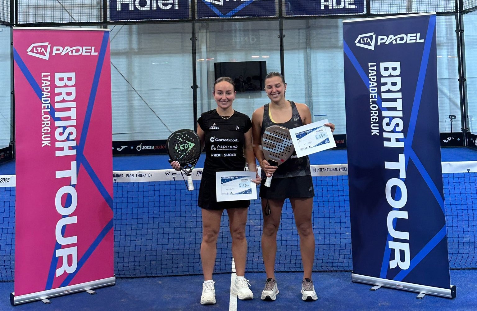 Brits crowned champions at the seventh LTA Padel British Tour Grade 1 event of 2025 in London