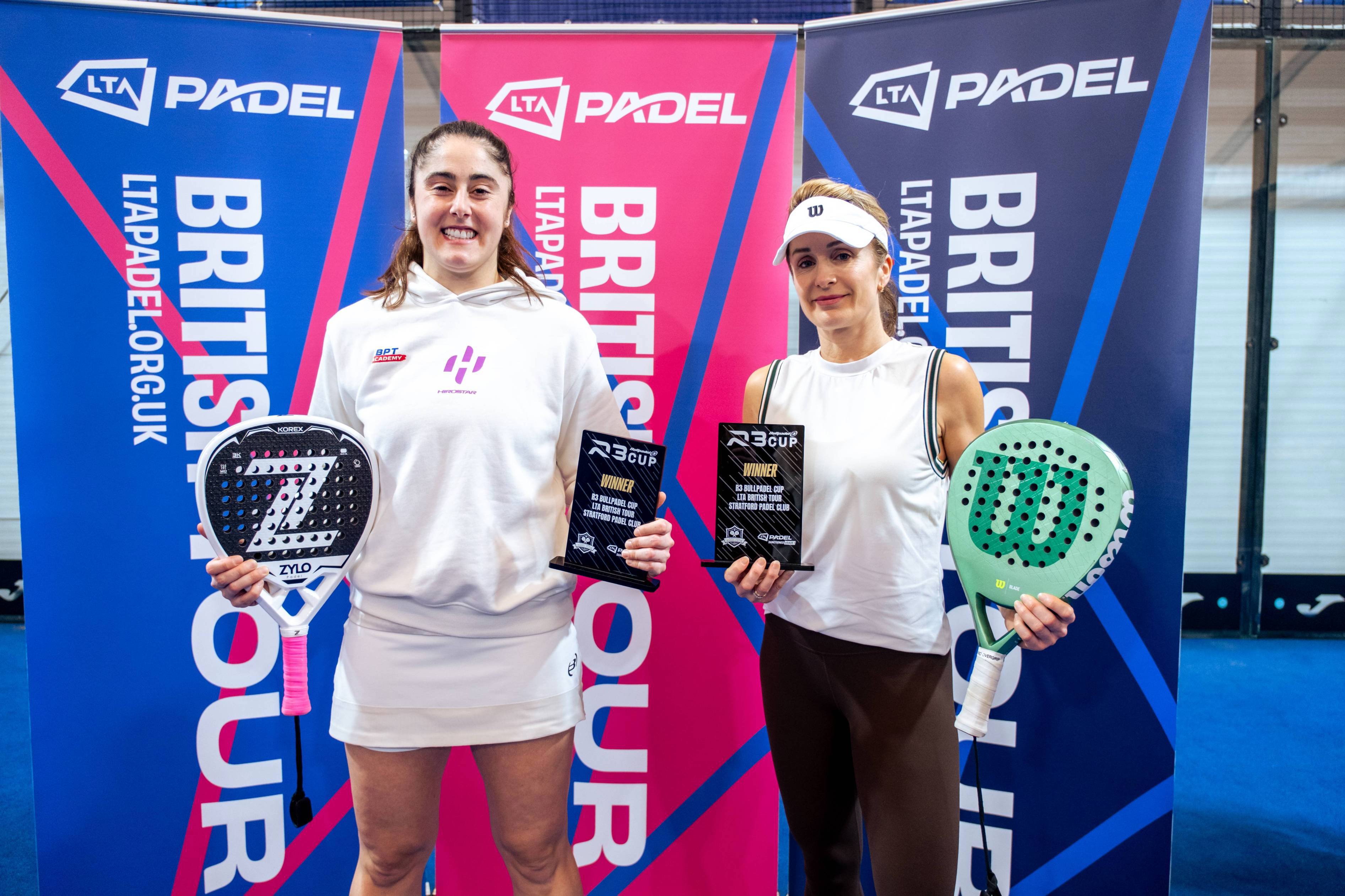 Abigail Tordoff & Christian Medina Murphy both lift titles at LTA Padel British Tour Grade 1 in Stratford