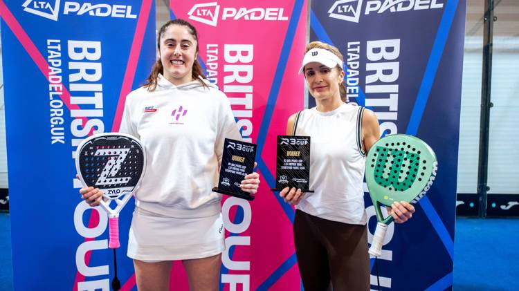 Abigail Tordoff & Christian Medina Murphy both lift titles at LTA Padel British Tour Grade 1 in Stratford