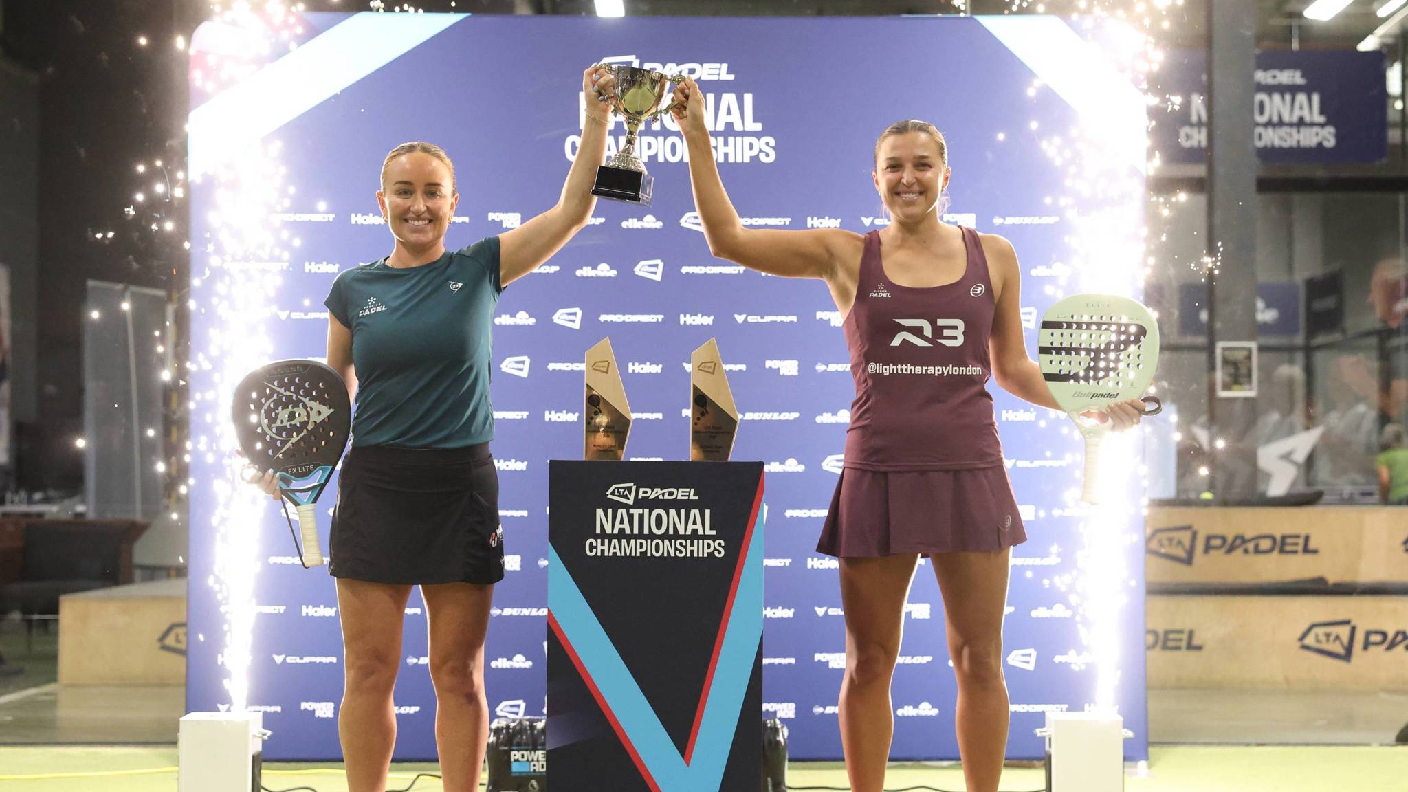 Britain's top-ranked stars lift titles at the LTA Padel National Championships